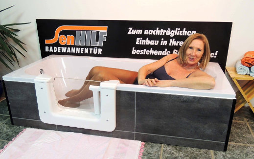 Bild zeigt Badewannentur von InnSAN